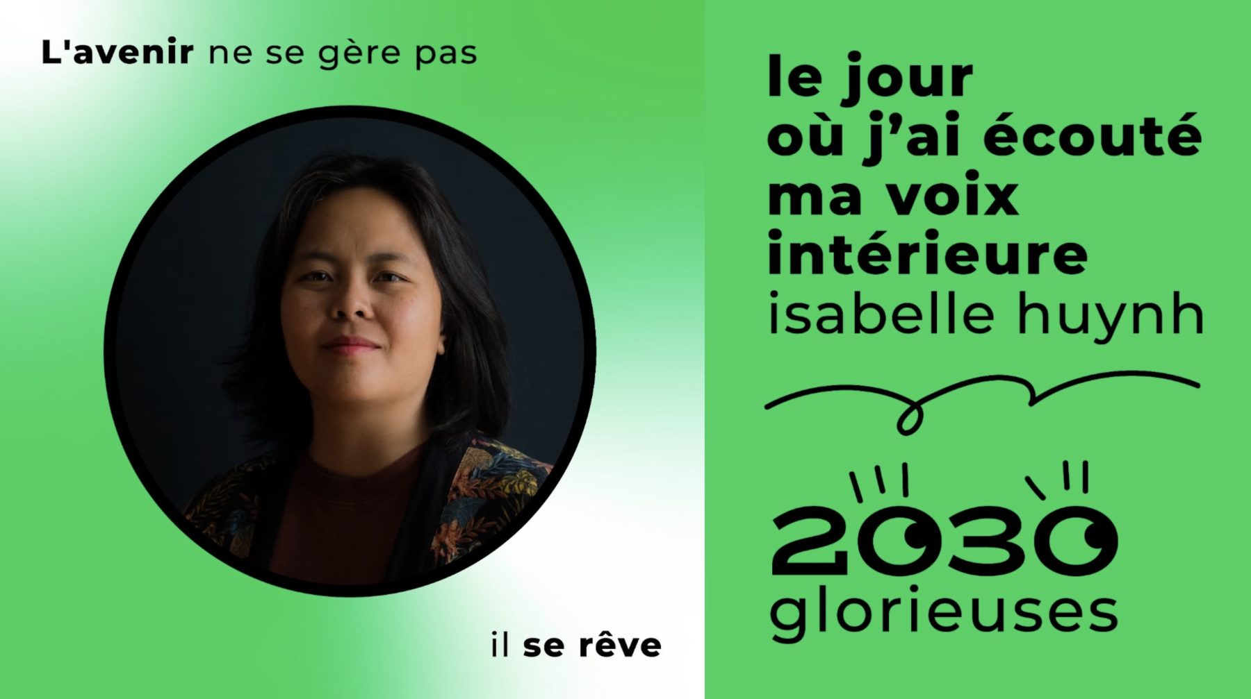 2030 Glorieuses #155 : Isabelle Huynh : «Il n'est jamais trop tard pour devenir un·e artisan·e de la transition »